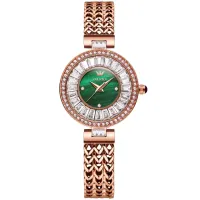 OLEVS 9959 Women's Watch Waterproof Rose Gold Stainless Steel Strap Elegant Luxury Brand Diamond Quartz Women Watch